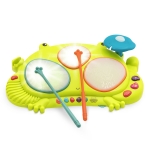 Детска играчка Battat - Барабани, Жаба