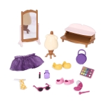 Комплект за игра Battat - Li′l Woodzeez, Магазин за дрехи