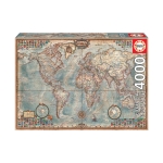 Пъзел Educa - Историческа карта на света, 4000 части