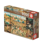 Пъзел Educa - Градината на земните удоволствия, 9000 части