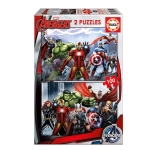 Детски пъзел Educa - Отмъстителите, 2 х 100 части