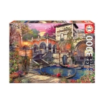 Пъзел Educa - Разходка с лодка във Венеция, 3000 части