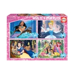 Пъзел 4 в 1 Educa - Дисни принцеси