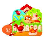 Дървена бебешка книжка Hape - Домашни животни