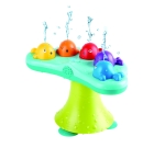 Детска играчка за баня Hape - Музикален фонтан с разноцветни китове
