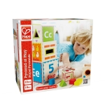 Дървена играчка Hape - Пирамида за сортиране