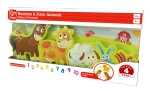 Дървен пъзел Hape - Числа и селскостопански животни