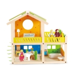 Весела куклена къща Hape - С обзавеждане