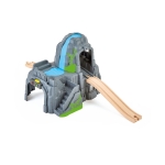 Дървен комплект Hape - Планински тунел, Със звук и светлина