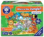 Детски пъзел Orchard Toys - Кой живее в джунглата, 25 части