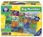 Детски пъзел Orchard Toys - Големи цифри, 20 части