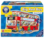 Детски пъзел Orchard Toys - Големият червен автобус, 15 части