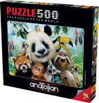 Пъзел Anatolian - Животинско селфи, 500 части