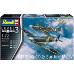 Комплект сглобяеми модели Revell - Самолет Месершмит Bf109 G-10 & Spitfire Mk. V
