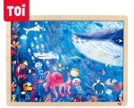 Дървен пъзел Toi World - Под водата, 100 части