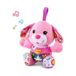 Музикална плюшена играчка Vtech - Кученце, Розово