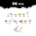 Магнитен конструктор Geomag - Mechanics, Предизвикателство, 96 части