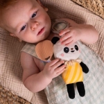 Мека бебешка дрънкалка с гризалка Taf Toys - Пандата Памела