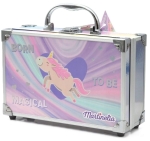 Метално куфарче с детски гримове Martinelia - Малък еднорог, 27 части