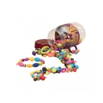 Творчески комплект Battat - Многоцветни мъниста Pop Art, 275 броя