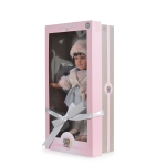 Кукла Moni Toys - 46 cm, със сива рокля