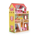 Дървена къща за кукли Moni Toys - Emily