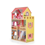 Дървена къща за кукли Moni Toys - Emily