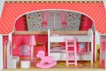 Дървена къща за кукли Moni Toys - Emily