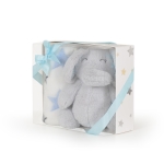 Бебешко одеяло с играчка Cangaroo - Unicorn rainbow, 90 х 75 cm
