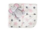 Бебешко одеяло с играчка Cangaroo - Unicorn rainbow, 90 х 75 cm