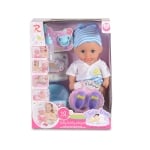 Пишкаща кукла Tutu love - С обувки и гърне, 31cm, Синя