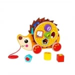 Дървена играчка за дърпане Tooky Toy - Hedgehog