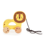 Дървена играчка за дърпане Tooky Toy - Лъвче