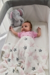 Бебешко одеяло с играчка Cangaroo - Unicorn rainbow, 90 х 75 cm