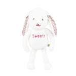 Мека играчка за гушкане Bali Bazoo - Bunny, Сива