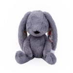 Мека играчка за гушкане Bali Bazoo - Rabbit, 32 cm, Сива