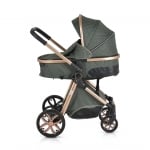 Комбинирана детска количка Moni - Alma, светлосива