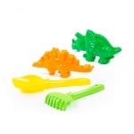Детски плажен комплект Polesie Toys - Динозавър, 4 части