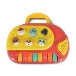 Бебешко музикално пиано с животни Fivestar Toys - Синьо