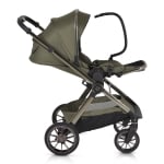 Комбинирана детска количка Cangaroo - iClick, 2 в 1, Черена