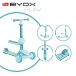 Детска тротинетка Byox - Evo 2 в 1, Мента