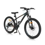 Детски велосипед със скорости Byox - Аlloy Clasher 24“, Черен