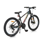 Детски велосипед със скорости Byox - Аlloy Clasher 24“, Черен
