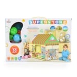 Детска палатка за игра Moni Toys - Супермаркет с 50 топки