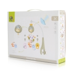 Музикална въртележка Moni Toys - Пингвин, Синя