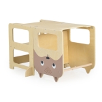 Дървена обучителна кула 3 в 1 Moni Toys - Монтесори