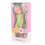 Детска кукла Moni Toys - Fairy Doll, 38 cm, с магическа пръчка, Синя