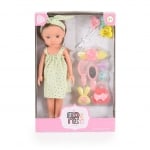 Детска кукла Moni Toys - Pretty Doll, с аксесоари, 33 cm