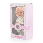 Детска кукла Moni Toys - Lovely Baby Bear, 30 сm, с рокля