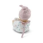 Детска кукла Moni Toys - Lovely Baby Bear, 30 сm, с рокля